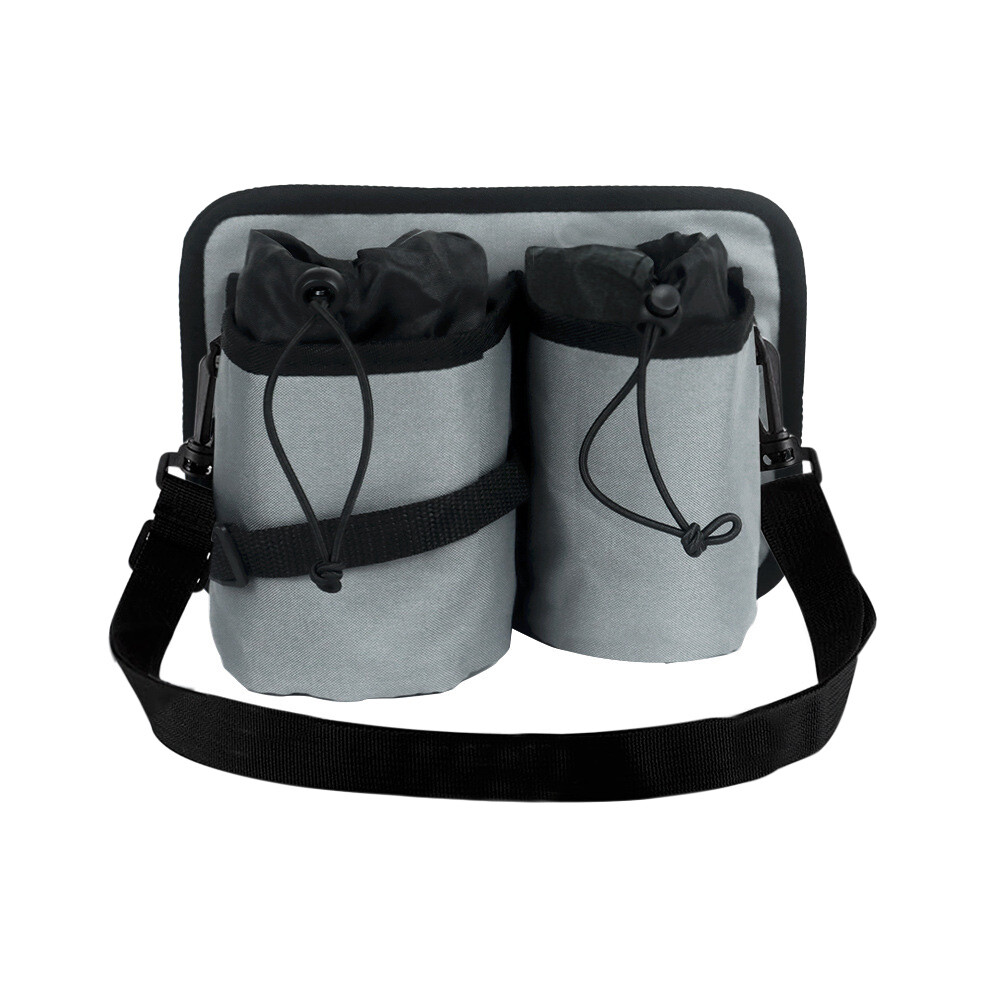 Travel Luggage Cup Holder Drink Bag Hold Two Coffee Mugs on Suitcase Handles US