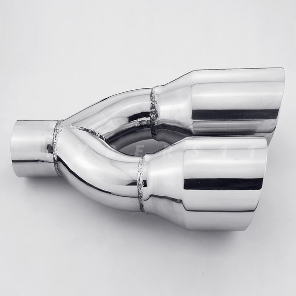 QUAD 4" Out Stainless Steel Exhaust Tips 2.5" Inlet Dual Wall for ACURA