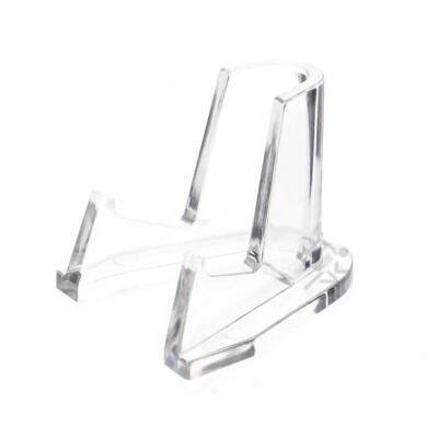 (25) OnFireGuy Clear Pocket Watch Display Stand Deluxe Easels with 1/2'' Shelf