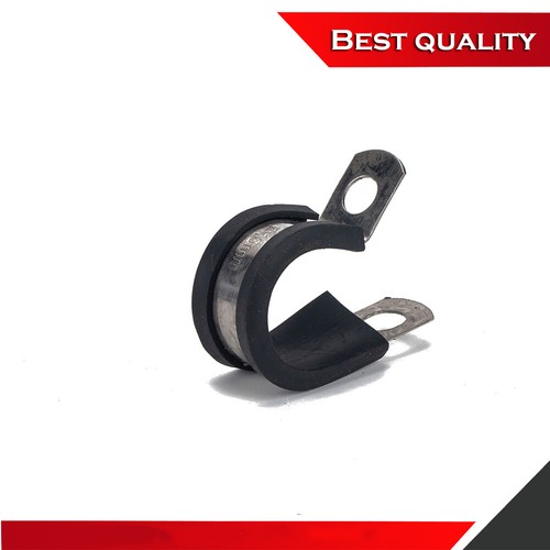 46 Pcs Rubber Insulated Adel Clamp Stainless Steel Cable Clamps 8 Size