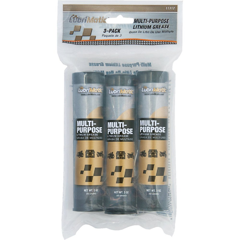 3 ~New!! Lubrimatic Multi-Purpose Lithium Grease 3 oz Mini Grease Tubes NLG # 2