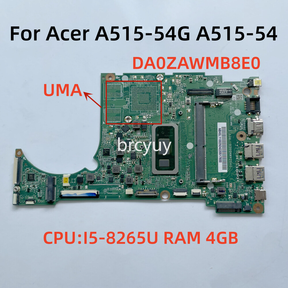 DA0ZAWMB8E0 For Acer Aspire 5 A515-54G A515-54 Motherboard