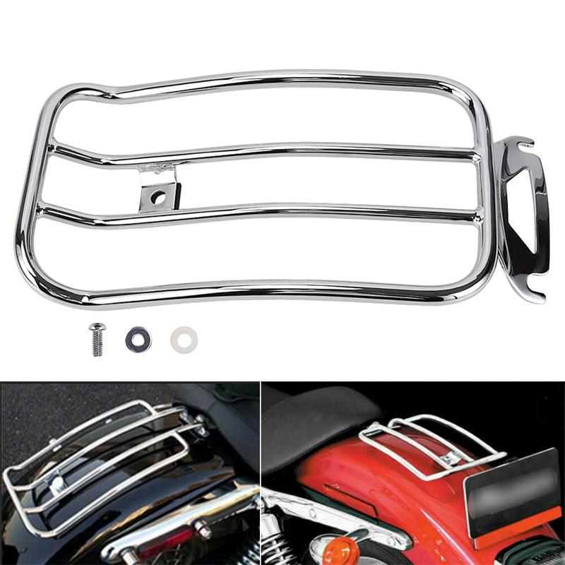 Rear Solo Seat Luggage Rack For Harley Touring Road King Electra Glide