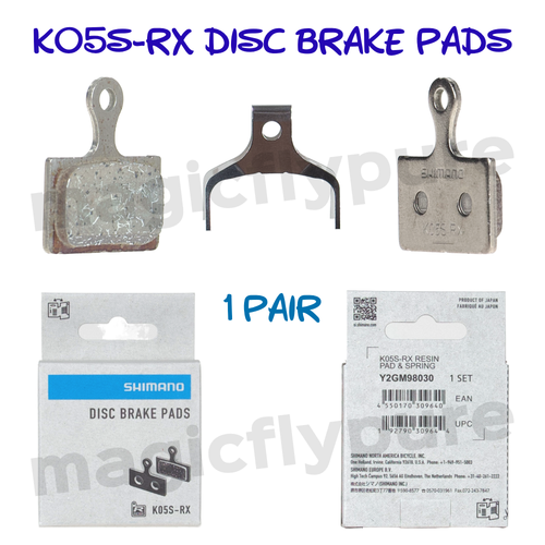 Shimano K05S-RX BR-R9170 RX810 R8070 R7070 Resin Disc Brake Pads & Spring NIB