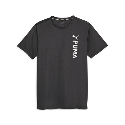 Футболка с круглым вырезом и коротким рукавом с логотипом Puma Fit Poly, мужские повседневные топы размера M, 52384