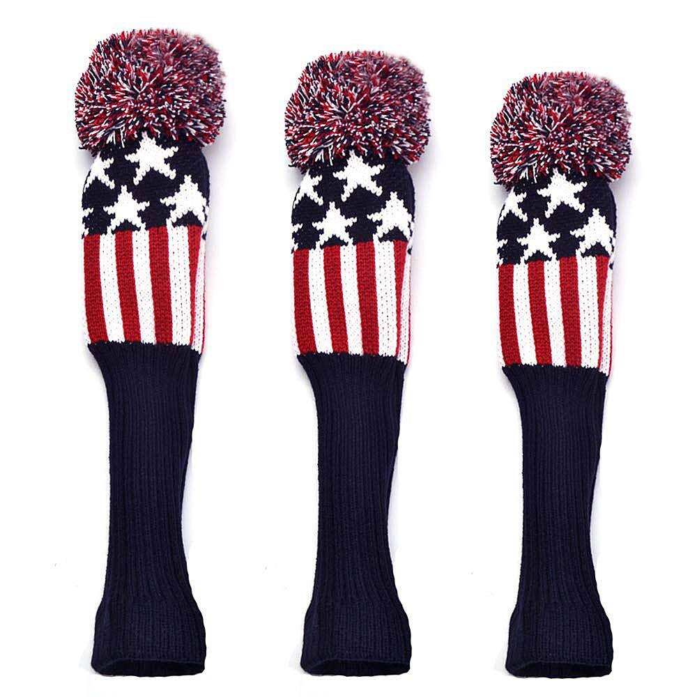 Club Head Covers 3pcs Set 1 3 5 Driver & Fairway Headcovers
