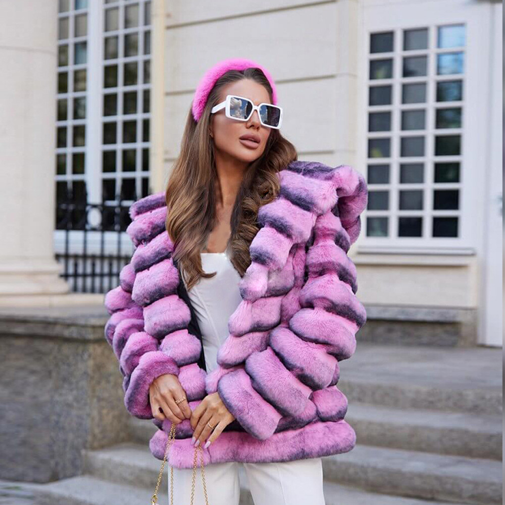 ジャケット・アウター think fur Rex Like Fur Cocoon Coat Rex Fur Coats and Jackets - Samarasfurs.com