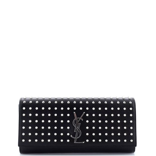 バッグ Yves Saint Laurent Clutch Bag Leather Yves Saint Laurent 440222 Clutch Bag Handbag YSL Leather V-stitch