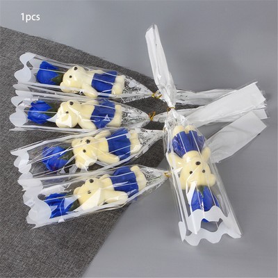 Artificial Flower Rose Never Wither Soap Flower Little Bear Bouquet Scented