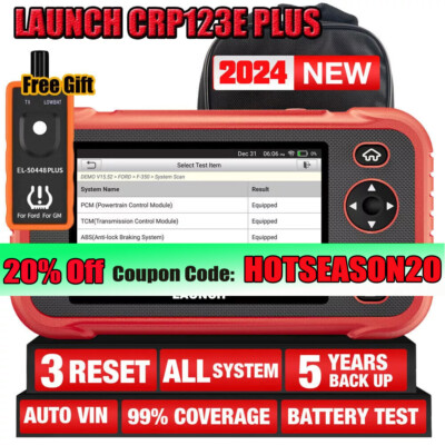 LAUNCH CRP123E Plus All System OBD2 Diagnostic Scanner ABS,SRS,TPMS,Engine Scan