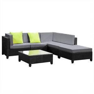 gg-npobdp-cl-bcde Gardeon 6pcs Outdoor Sofa Lounge Setting Couch