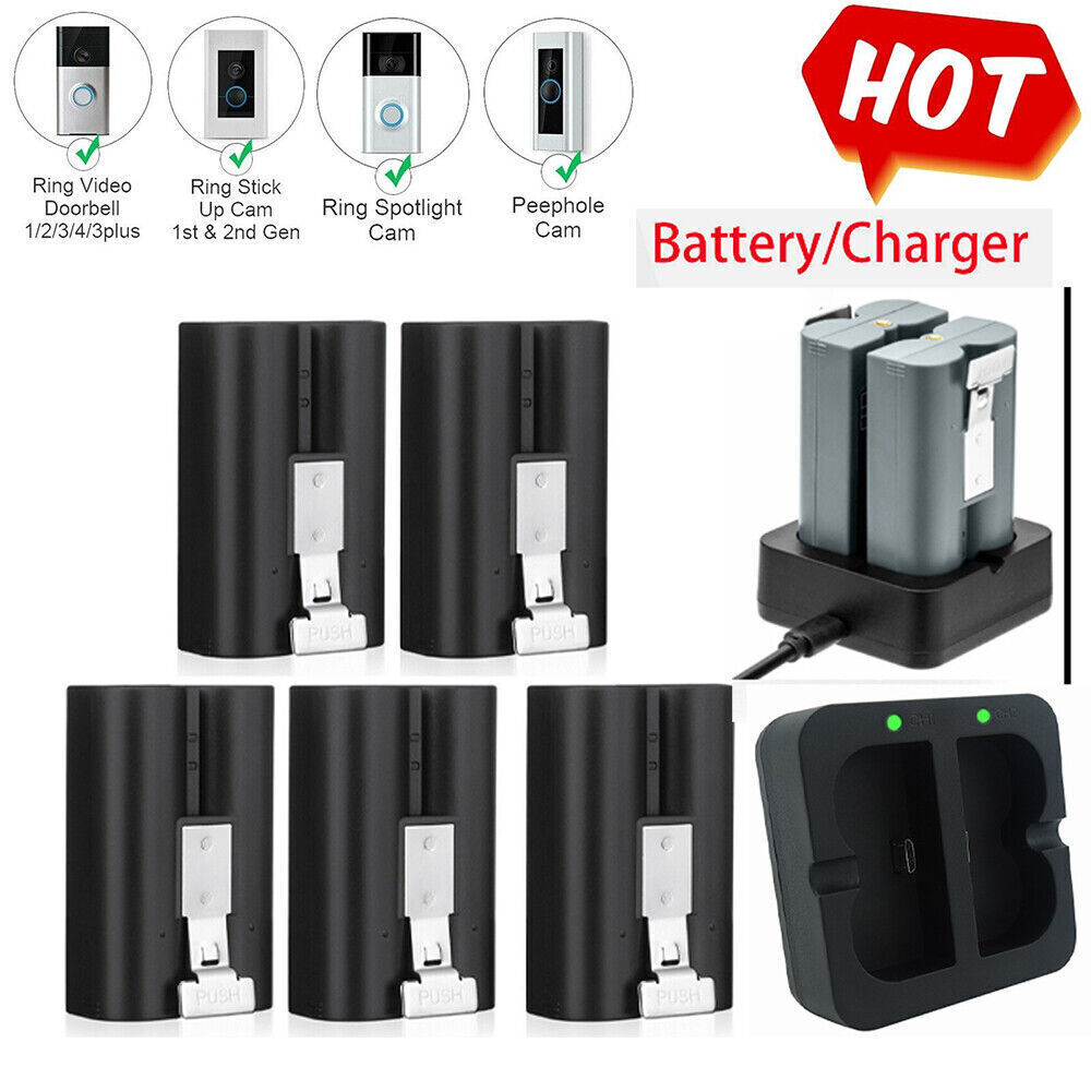 Ring Chime Packs 6040mAh Rechargeable Battery And Dual USB
