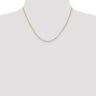 Pre-owned Superdealsforeverything Real 14kt Yellow Gold 1.25mm Flat Figaro Pendant Chain; 18 Inch