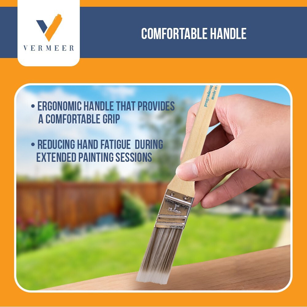 12Pack - 1" Angle Brushes for All Latex and Oil Paints & Stains