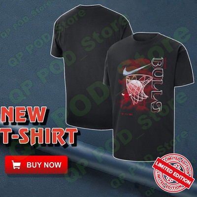 SALE!!_ Chicago Bulls Courtside Max 90 Black T-Shirt S-5XL Gift Fans