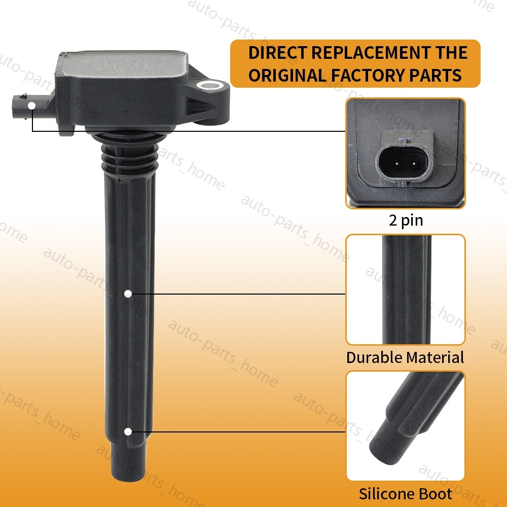 4 Ignition Coil UF751 & 4 Spark Plug for 2015 2016 2017 Jeep Renegade 2.4L I4