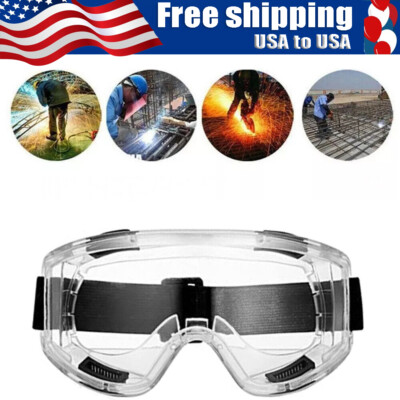 Safety Goggles Over Glasses Lab Work Splash Anti-scratch Eye Protective Eyewear