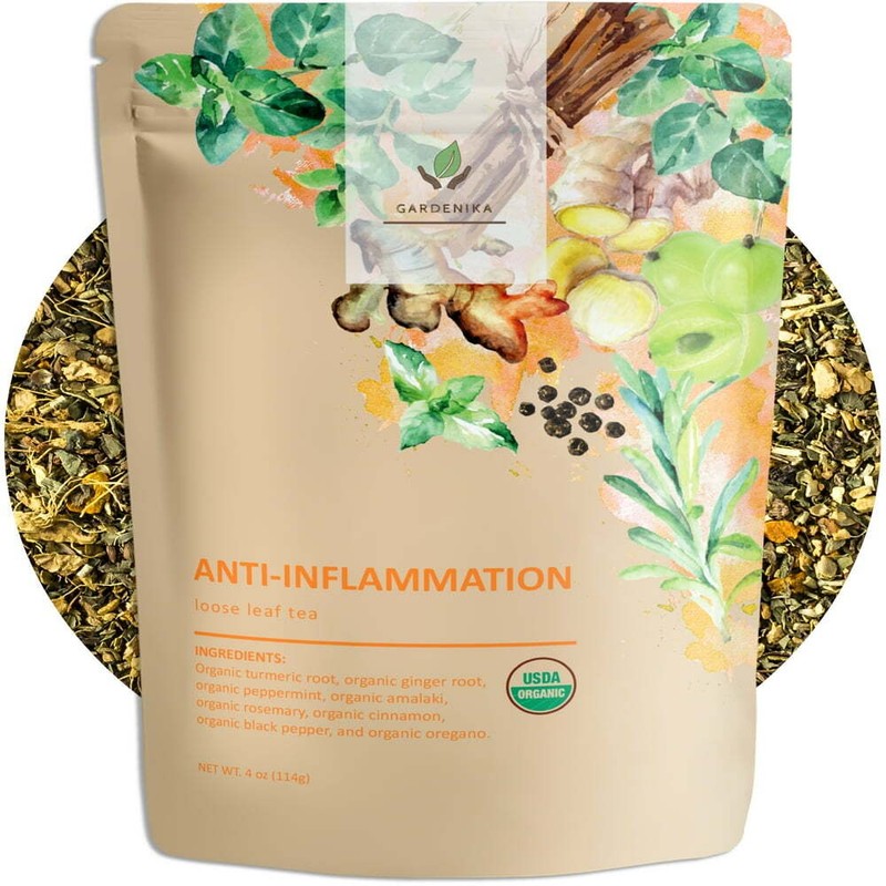 Organic Anti-Inflammatea Loose Leaf Tea Herbal & Caffeine Free - 4 Oz