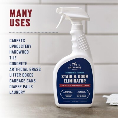Rocco & Roxie Supply Co. Stain & Odor Eliminator for Strong Odor, 32oz