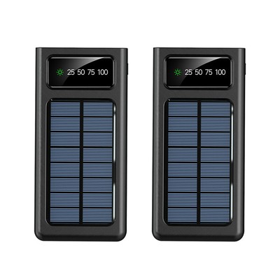 2024 Super 10000000mAh 4-USB Portable Charger Solar Power Bank For Cell Phone US