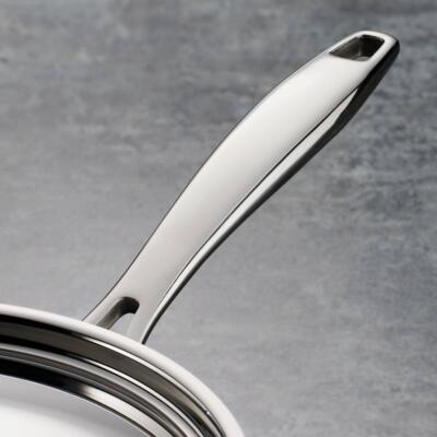 Grill Pan 18/10 Stainless Steel Gourmet Tri-Ply Clad 11 in Width Dishwasher-Safe