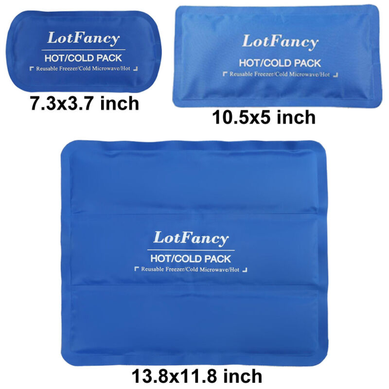 Reusable Hot Cold Compress Gel Ice Pack for Sports Injuries Pain Relief Packs
