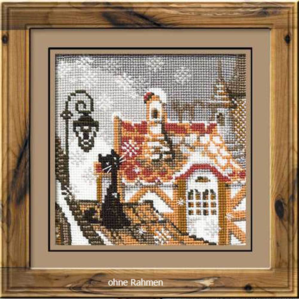 Riolis counted cross stitch Kit City & Cats Winter, DIY