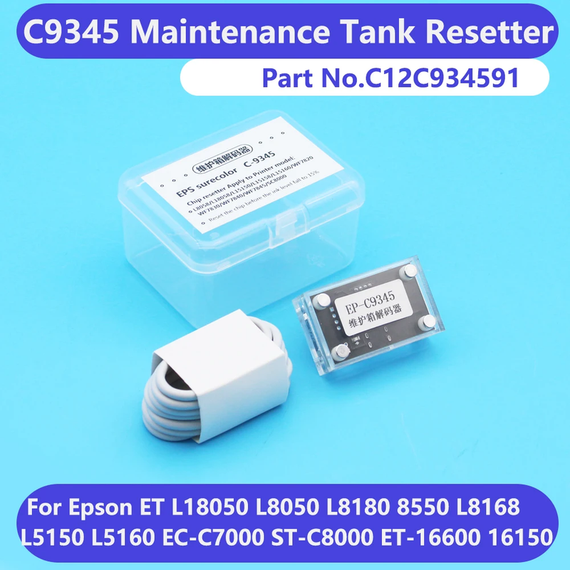 C9345 Waste Ink Chip Resetter For Epson L18050 L8050 ET 8550 8500 WF-7830 7840 7