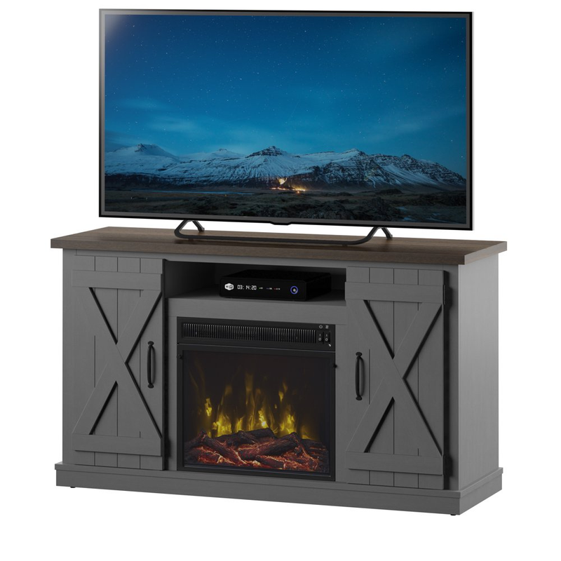 Barn Door TV Stand for Tvs up to 55