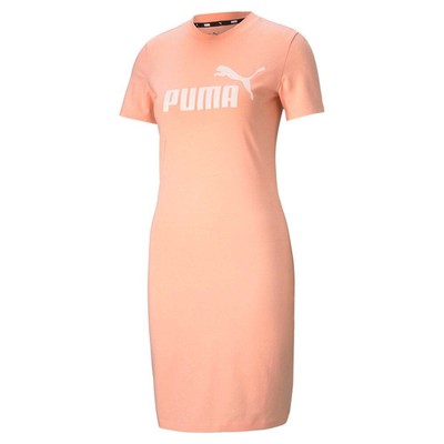 

Платье-футболка Puma Ess Slim с круглым вырезом и короткими рукавами, женское, размер  586910-26, Оранжевый