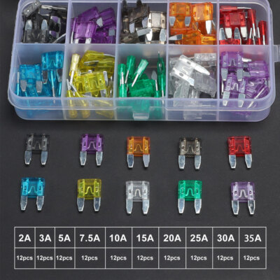 120pcs Car Automotive MINI BladeFuses Auto Blade Fuse Assortment Kit APM US