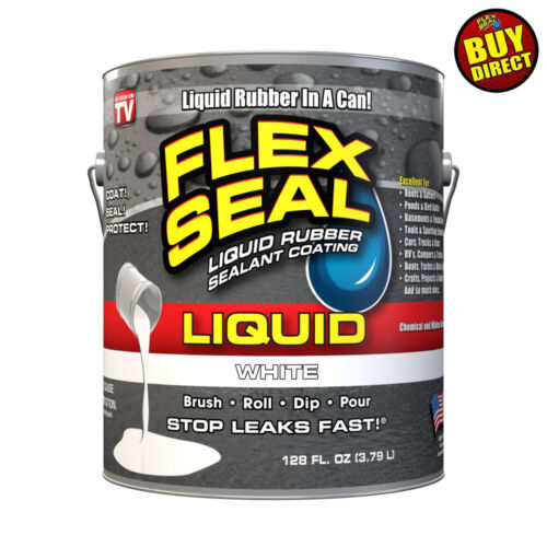 Flex Seal Liquid - Liquid Rubber Sealant Coating - Giant 128oz (White)