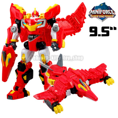 Kids Toy MiniForce Super Dino Power TYRANNO THUNDER Robot Car Bot Model Figure