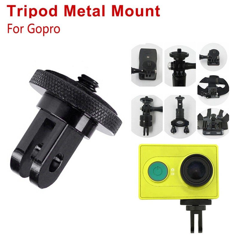 hole Aluminium Alloy Black Tripod Screw GoPro Accessories Adapter For