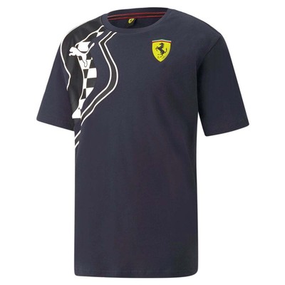 

Мужская футболка с коротким рукавом и круглым вырезом Puma Sf Race Premium Logo, синие повседневные топы 5, Синий, Puma Sf Race Premium Logo Crew Neck Short Sleeve T-Shirt