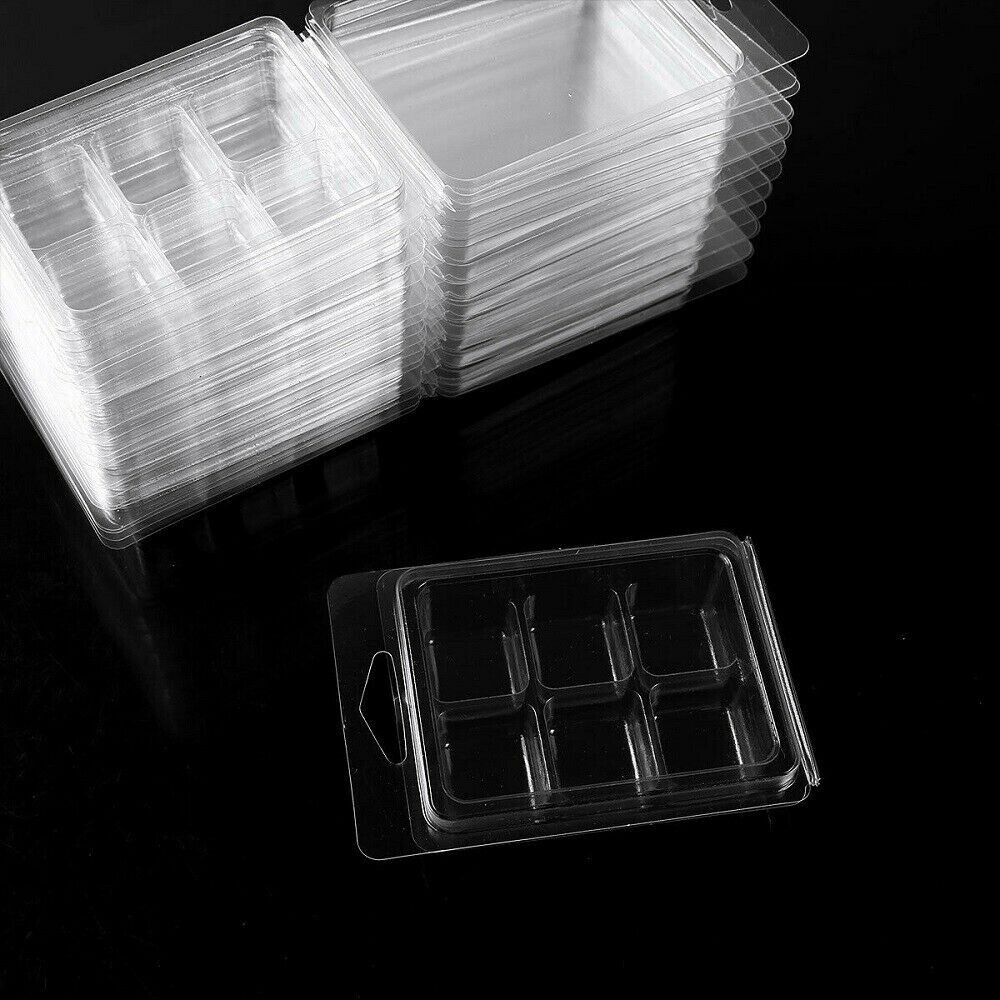 Bulk Wholesale Soy Wax Melt Containers Clamshell Mould 6 Cavity Clam