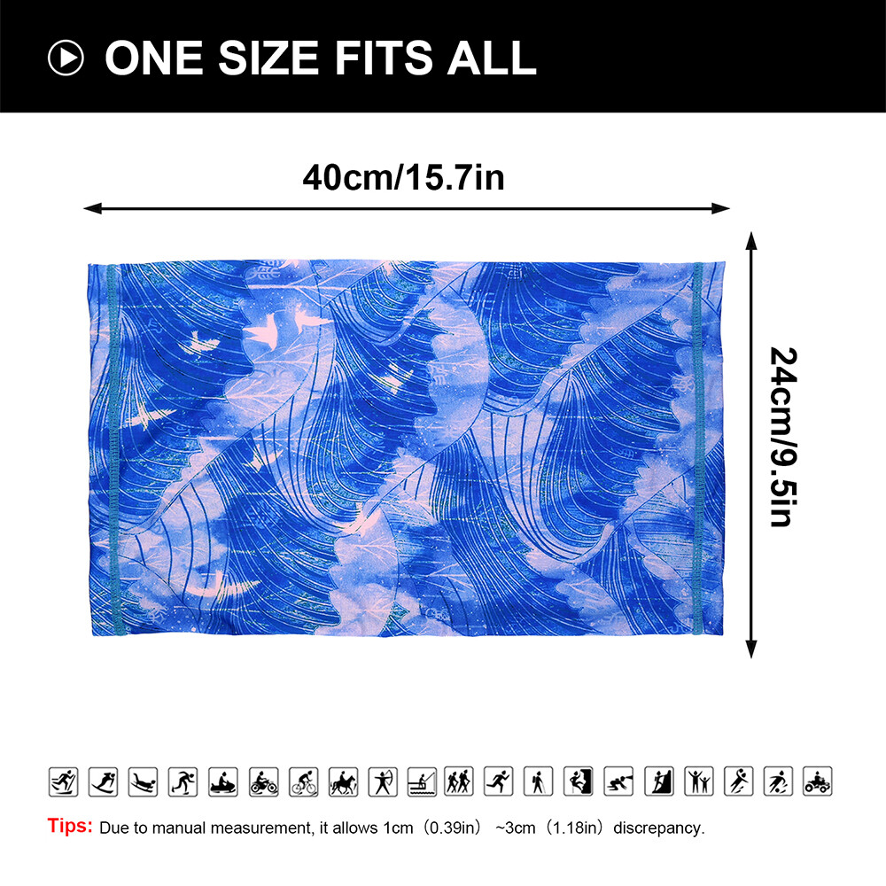 Cooling Neck Gaiter Bandana Face Mask for Men Summer Sun UV Half Face Scarf Mask