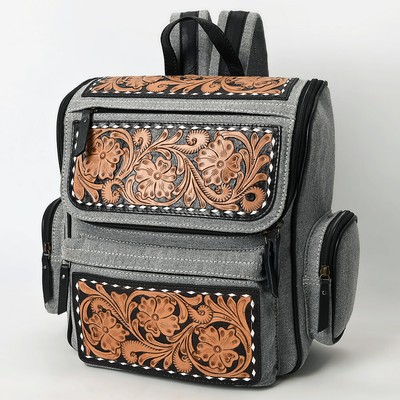 OH American Darling Backpack Beautifully Hand Tooled  Genuine Leather women bag