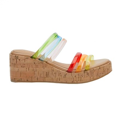 

COCONUTS by Matisse Mecca Clear Platform Womens Brown, Clear, Multi Casual Sand, COCONUTS by Matisse Mecca Clear Platform