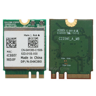 Atheros QCNFA222 AR5BWB222 2.4/5GHz BT4.0 WIFI WLAN Card Dell 4K380 04K380 M.2