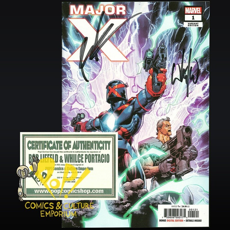 Major X 1 Signed By Rob Liefeld Whilce Portacio 1 25 Variant Marvel Comics Nm Ebay