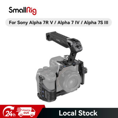 SmallRig a7iv / a7s iii /a7rv Camera Cage for Sony, with Top Handle+ Cable Clamp
