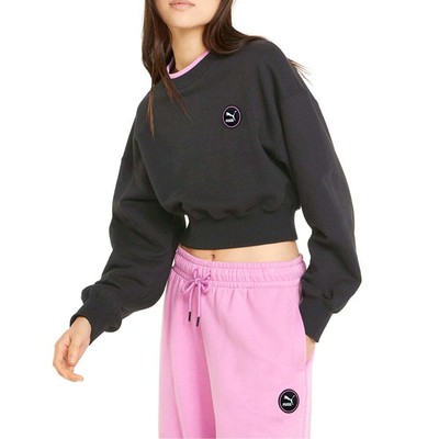 

Puma 533562-01 Womens Swxp Crew Neck Sweatshirt Casual - Черный