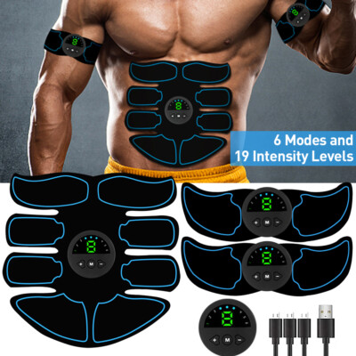 EMS Abdominal Muscle Toning Trainer ABS Stimulator Toner Fitness Binder Gym Belt