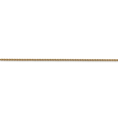Pre-owned Superdealsforeverything Real 14kt Yellow Gold 20 Inch 1.2mm Parisian Wheat With Lobster Clasp Chain