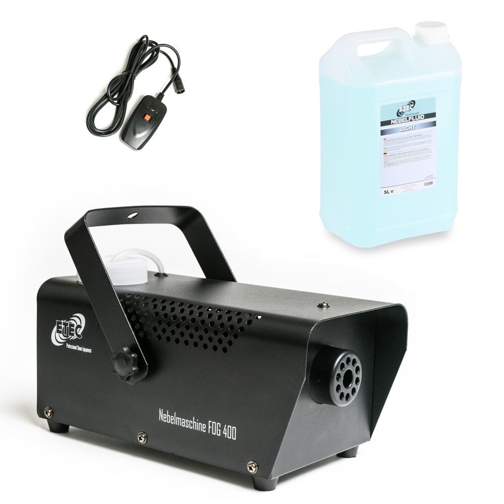 ETEC FOG 400 Nebelmaschine inkl. 5 Liter Professional Nebelfluid