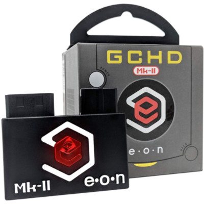 EON Black GCHD MKII Video Adapter - Nintendo Gamecube - Dual Output - No Lag