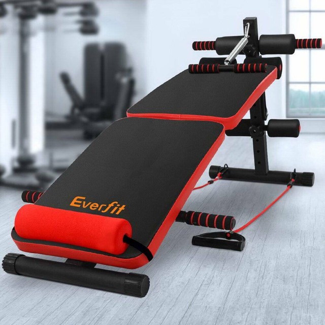 Everfit Adjustable Sit Up Bench Press Weight Gym Home