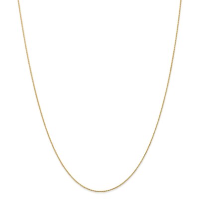 Pre-owned Superdealsforeverything Real 14kt .8mm Parisian Diamond Cut Wheat Chain; 14 Inch In Yellow
