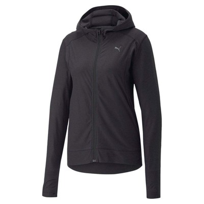 Puma Cloudspun Full Zip Training Jacket Женская черная повседневная спортивная верхняя одежда 5